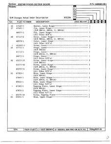 Fresh Food Outer Door Page 3 Diagram and Parts List for 20591  Maytag Refrigerator