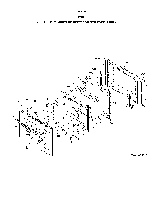 Door Diagram and Parts List for 79042543319  Kenmore Range
