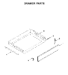 Drawer parts Diagram and Parts List for YMER8800FW3  Maytag Range