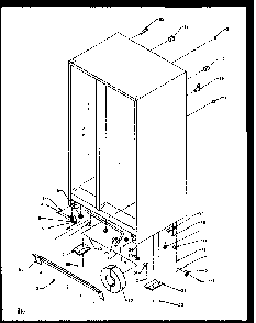 Drain And Rollers Diagram and Parts List for SZD25N2E-P1162431WE  Amana Refrigerator