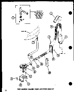 Section 10 Diagram and Parts List for LWD353 P1110508W W Amana Washer