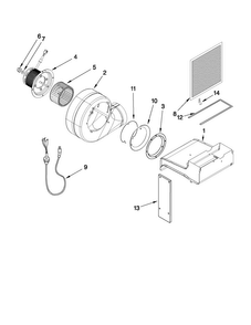 Blower Unit Parts Diagram and Parts List for JGS9900CDS00  Jenn-Air Range