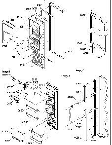 Refrigerator Door Diagram and Parts List for SRD27S2L-P1190329WL  Amana Refrigerator
