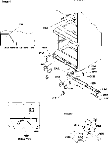 Insulation & Roller Assembly Diagram and Parts List for BG20T2L-P1316303WL  Amana Refrigerator