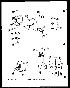 Electrical Parts Diagram and Parts List for RC-10PB P71304-2M Amana Microwave
