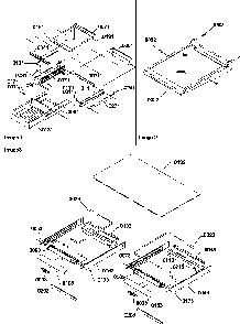 Shelving And Crisper Assemblies Diagram and Parts List for TR525VW-P1322701WW  Amana Refrigerator