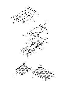 Cabinet Shelving Diagram and Parts List for TA18S2W-P1194503WW  Amana Refrigerator