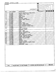 Motor And Pump Page 2 Diagram and Parts List for 6740A  Norge Washer