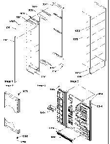 Freezer Door And Toe Grille Diagram and Parts List for SR520SW-P1183002WW  Amana Refrigerator
