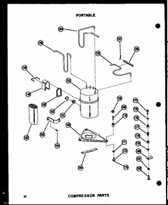 Compressor Parts Diagram and Parts List for 11-2JM P54336-51R Amana Air Conditioner