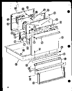 Section 3 Diagram and Parts List for AKC-4B P85123-8S Amana Cooktop