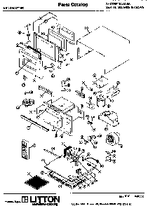 Section 1 Diagram and Parts List for 70 1008 Amana Microwave