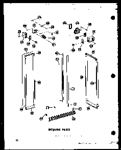 Interior Parts Diagram and Parts List for SD19W-C-P60340-36WC  Amana Refrigerator