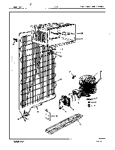Unit Compartment & System Diagram and Parts List for RC12G 86S01 Maytag Refrigerator