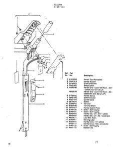 Vacuum Page 5 Diagram and Parts List for U3345-900  Hoover Upright Vacuum