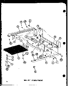Machine Compartment Diagram and Parts List for IMP2800A-P77314-1W  Amana Refrigerator