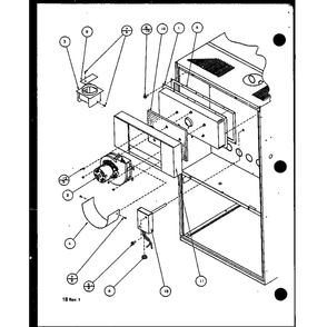 Diagram 5 Diagram and Parts List for GUI090B30AB P1158604F Amana Furnace