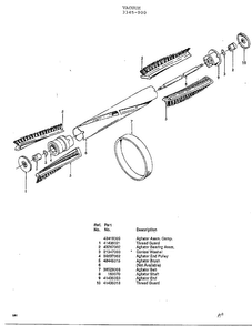 Vacuum Page 6 Diagram and Parts List for U3345-900  Hoover Upright Vacuum