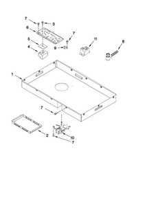 Part Location Diagram of W10454354 Whirlpool PLATE-SW