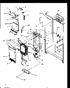 Evaporator And Air Handling Diagram and Parts List for SBI20NW-P1162902WW  Amana Refrigerator