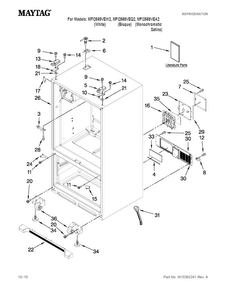 Part Location Diagram of W10329357 Whirlpool USE & CARE GUIDE