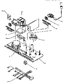 Control Assembly Diagram and Parts List for TX19R2-P1158506W  Amana Refrigerator