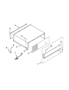 Top Grille And Unit Cover Parts Diagram and Parts List for JB36SSFXLA02  Jenn-Air Refrigerator