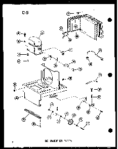 Dehumidifier Parts Diagram and Parts List for DH14-2K P54341-13R Amana Dehumidifier
