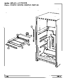 Shelves & Accessories Diagram and Parts List for RB234PLDV DG90A Magic Chef Refrigerator