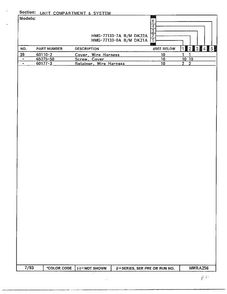 Unit Compartment And System Page 3 Diagram and Parts List for 77133-0A  Admiral Refrigerator