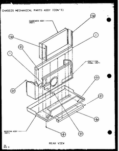 Chassis Mechanical Parts Assy (con^t) (pth12300er/p9812629r) (pth12400er/p9872129r) Diagram and Parts List for PTH12300ER P9812615R Amana Air Conditioner