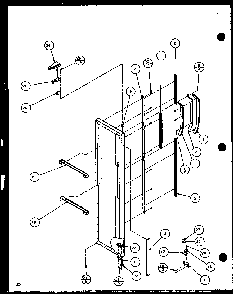 Section 6 Diagram and Parts List for SL22JB-P1116006W  Amana Refrigerator
