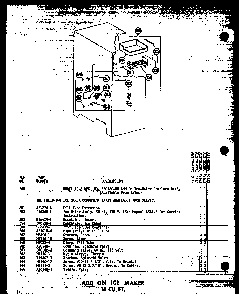 Add On Ice Maker 16 Cu. Ft. Diagram and Parts List for T16N-P60236-48W  Amana Refrigerator