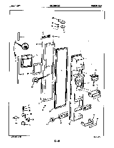 Freezer Door Diagram and Parts List for CRC24EA-3AI-5M75B  Magic Chef Refrigerator
