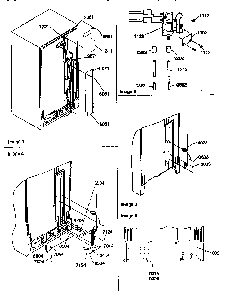 Cabinet Back Diagram and Parts List for 57087-P1190815WL  Amana Refrigerator