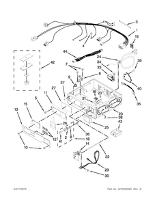 Control Panel & Separator Parts Diagram and Parts List for MLG24PDAWW3  Maytag Dryer