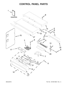 Part Location Diagram of W10444127 Whirlpool COVER