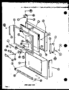 Section 6 Diagram and Parts List for TM14ML-P7705208WL  Amana Refrigerator