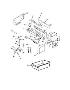 Optional Ice Maker Kit-imkss1 Diagram and Parts List for RC20LA-2AD-BU01A  Magic Chef Refrigerator