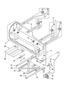 Manifold Parts Diagram and Parts List for AGR6011VDB2  Amana Range