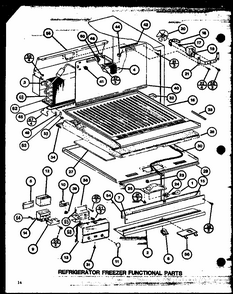 Refrigerator Freezer Functional Parts (tl18m/p7858511w) (tl18m/p7858512w) (tli18m/p7858521w) (tli18m/p7858522w) Diagram and Parts List for TLI22M-P7858524W  Amana Refrigerator