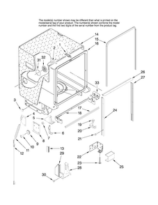 Tub And Frame Parts Diagram and Parts List for MDB7851AWS10  Maytag Dishwasher