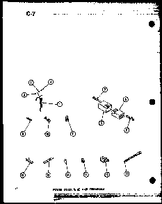 Power Cord Diagram and Parts List for TAA200 P75751-13W Amana Washer