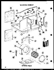 Interior Parts Diagram and Parts List for 10-2NM P54974-2R Amana Air Conditioner