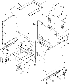 Cabinet Diagram and Parts List for ARG3600W-P1143372NW  Amana Range