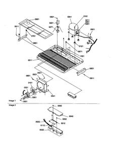 Machine Compartment Diagram and Parts List for SSD25TE-P1314201WE  Amana Refrigerator