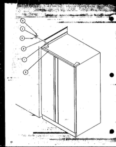 B18 Trim Kit Assembly Diagram and Parts List for SBD20MW-P1120201WW  Amana Refrigerator