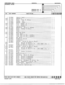 Gas Dryer Backguard Assembly Page 3 Diagram and Parts List for 8835A  Norge Dryer