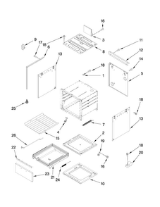 Chassis Parts Diagram and Parts List for CPL1100BDW16  Magic Chef Range