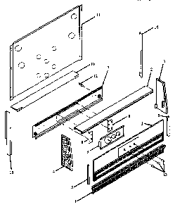 Control Panel Assembly Diagram and Parts List for RSS358UL-P1130974NL  Caloric Range
